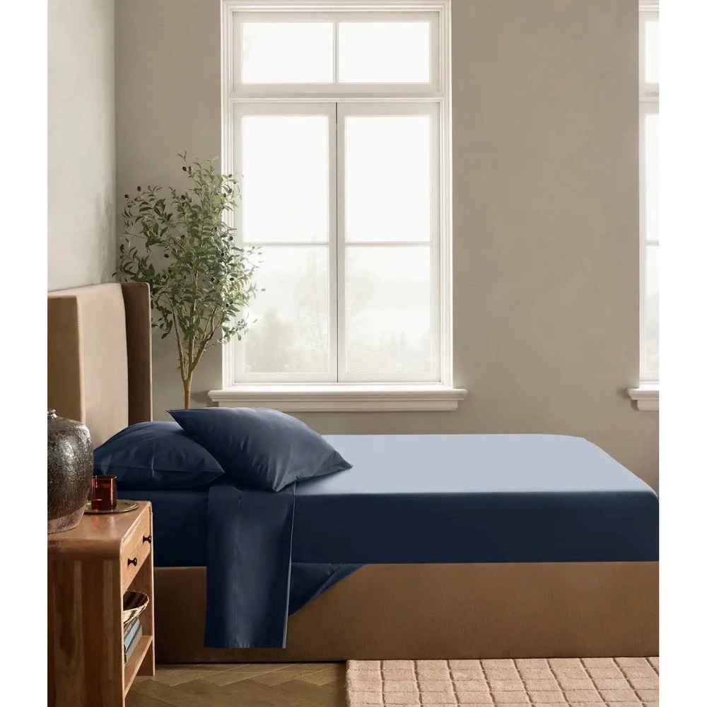 Quince Organic Crisp Percale King Sheet Set + Extra King Sham!